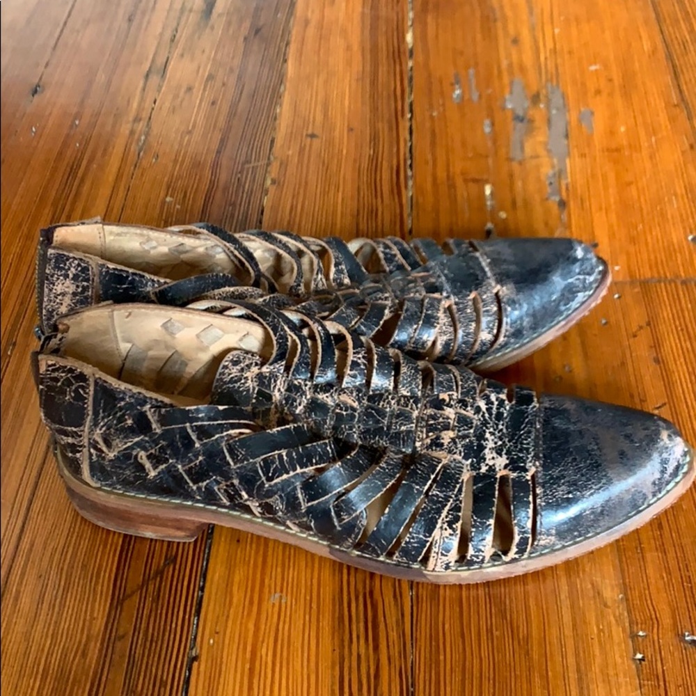 Free People distressed booties